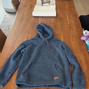 Quiksilver Men's Blue Hooded Zip-Up Sweater Jacket